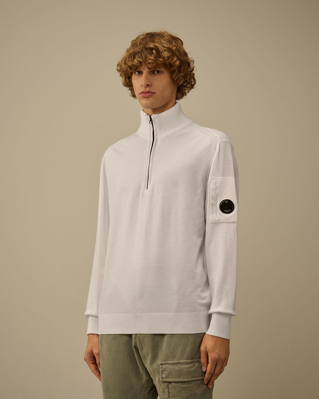 Pull a zip C.P Compagnie Blanc