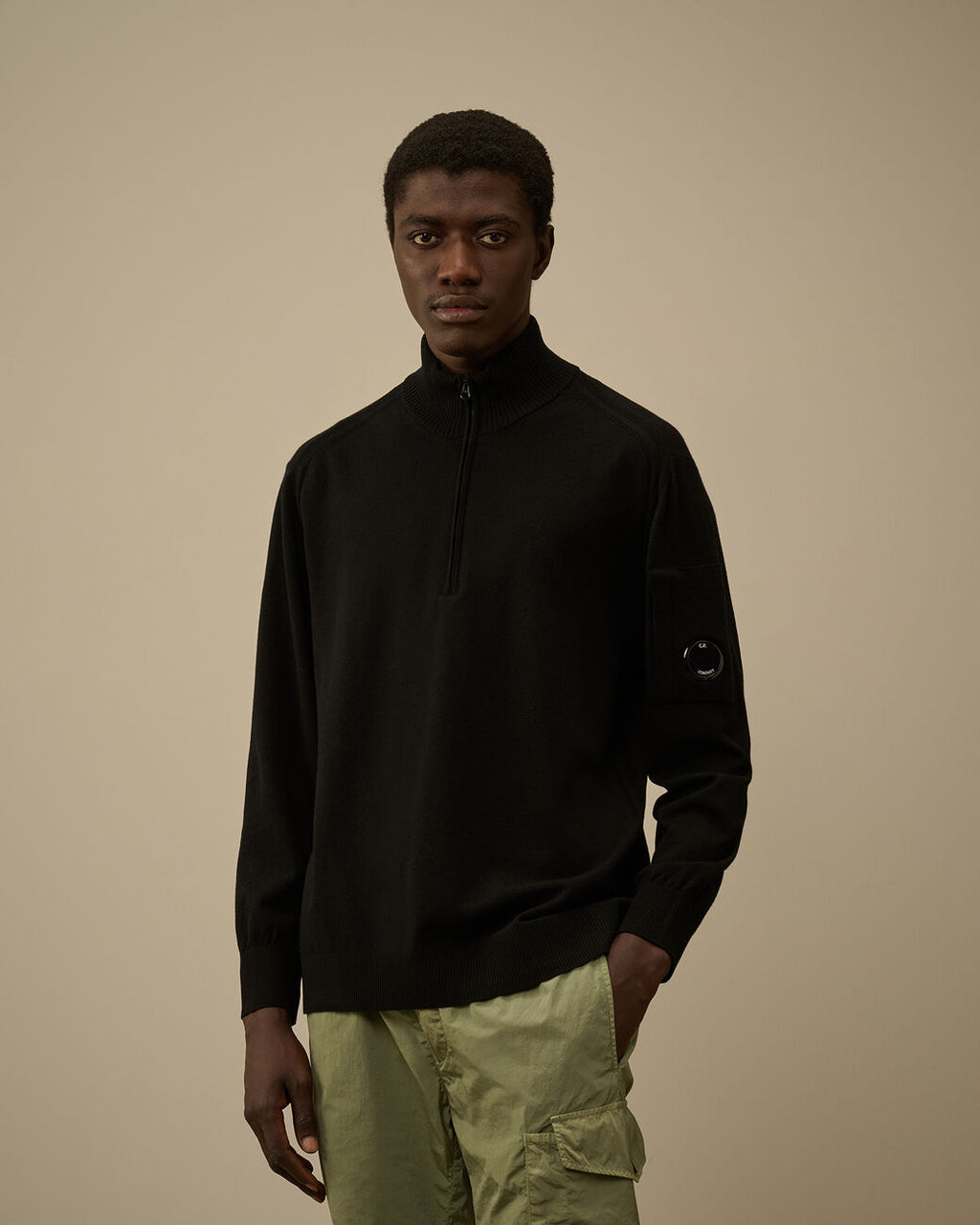 Pull a zip C.P Compagnie Noir